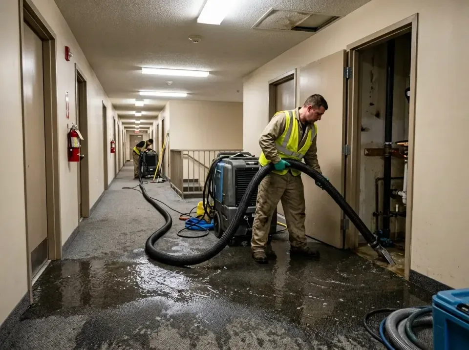 multi-unit-apartment-hallway-f-005 — frequently asked questions, Emergency Burst Pipe Water Extraction & Removal in Oil City…